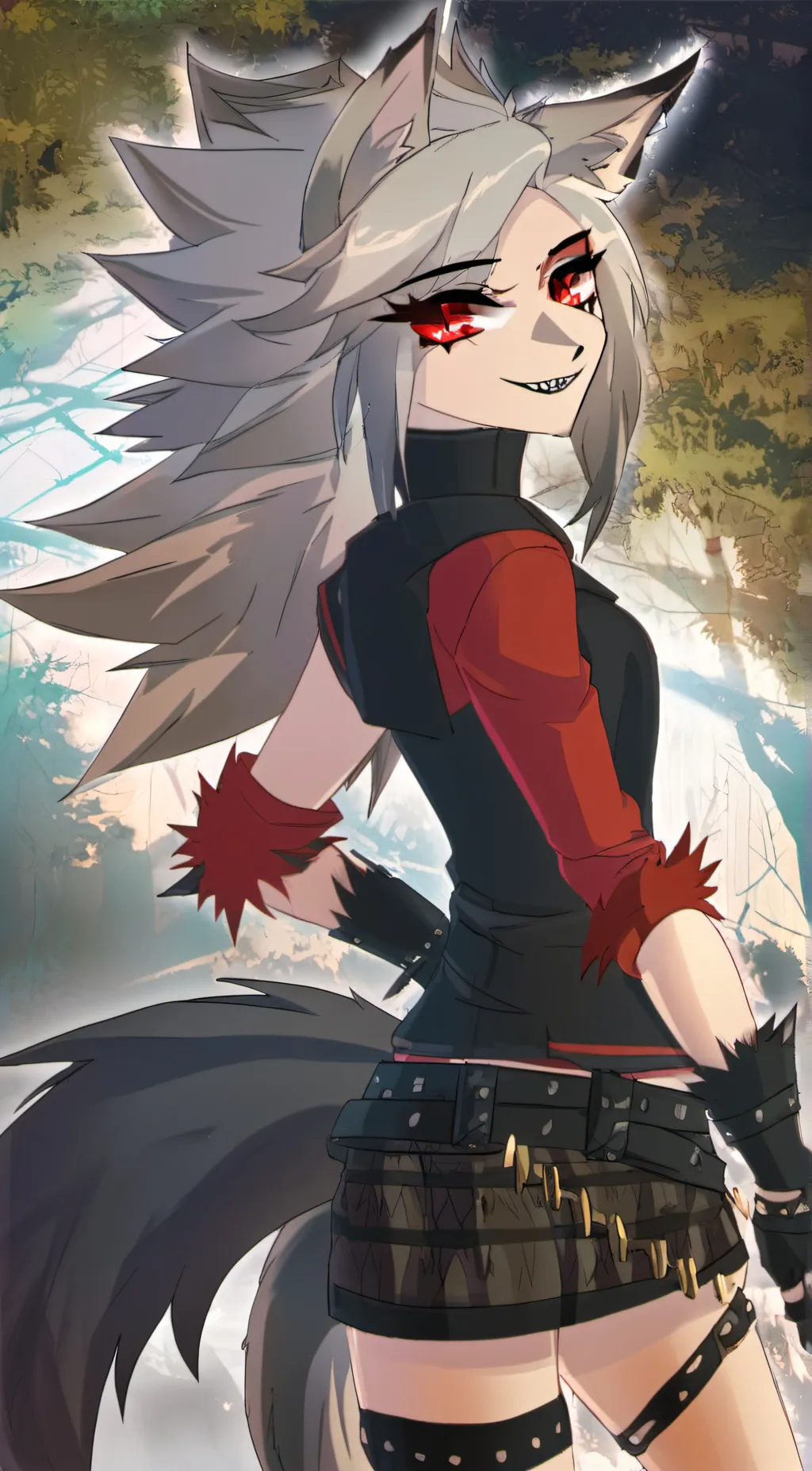 ai character: Loona (Trauma AU) background