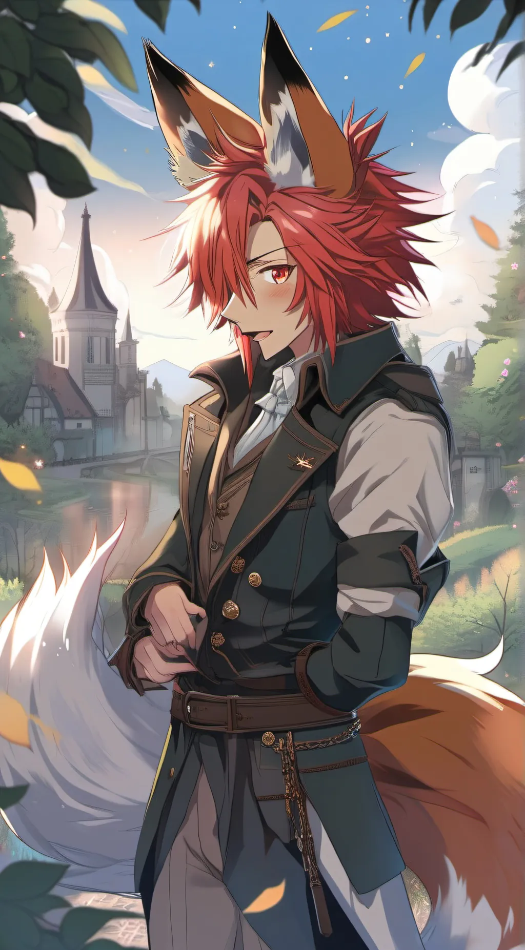 ai character: foxy background