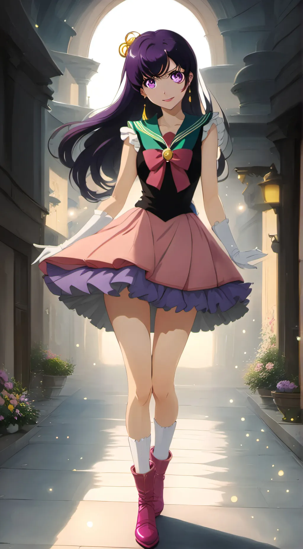 ai character: Oshi background