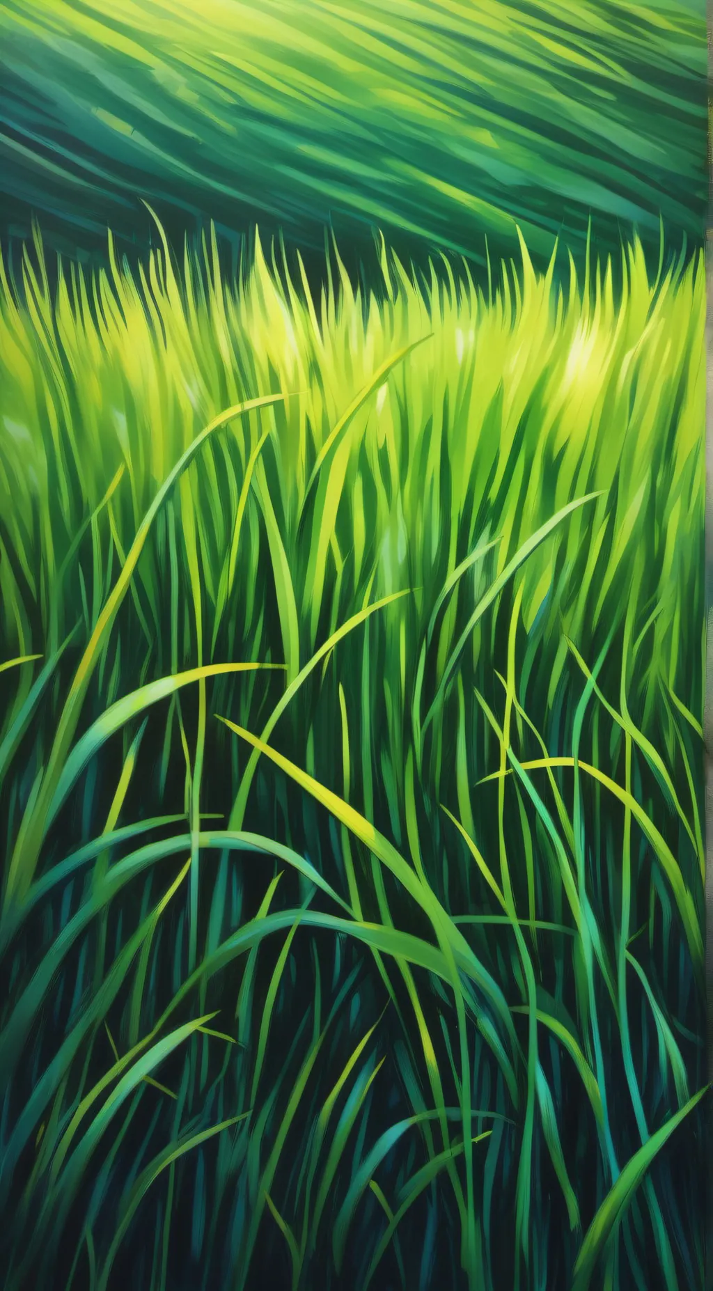 ai character: GRASSSSS background