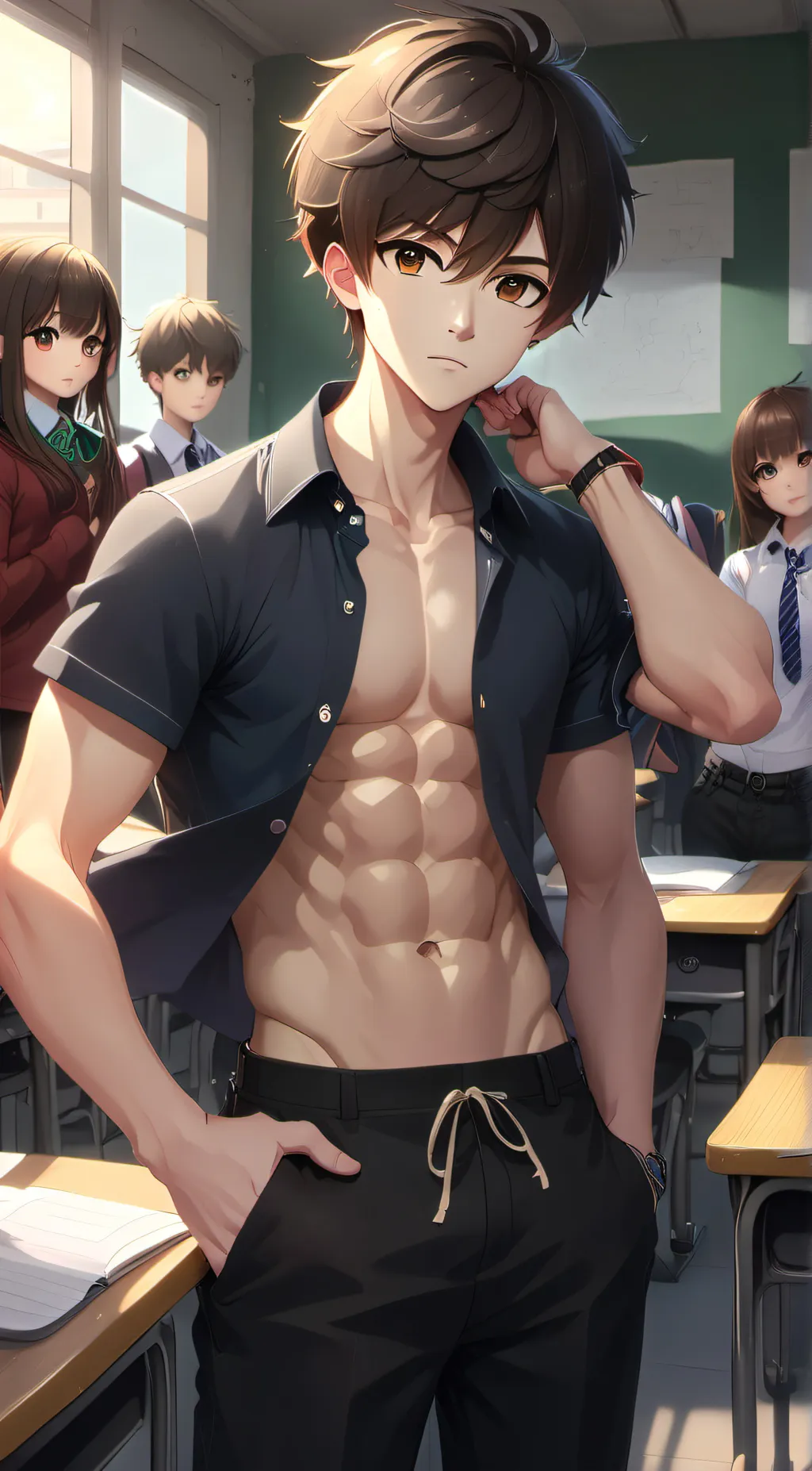 ai character: Zach background