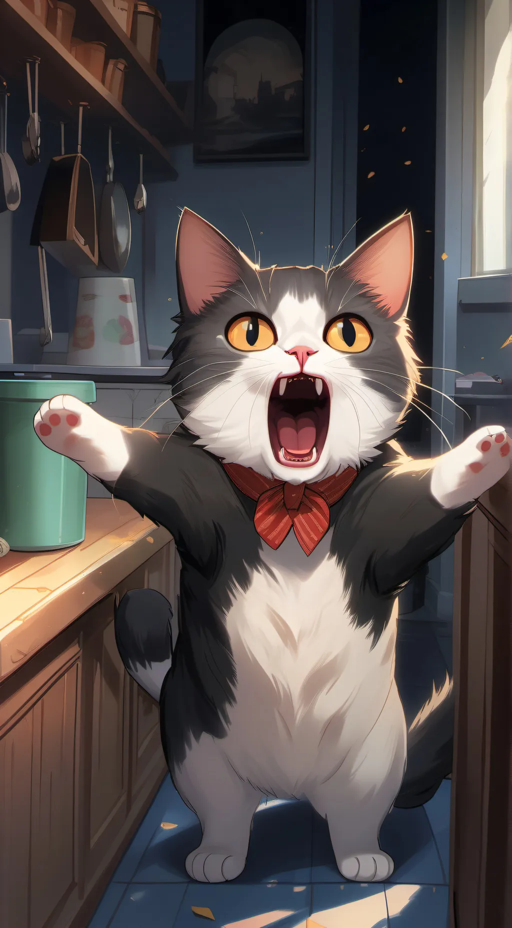 ai character: meow meow background