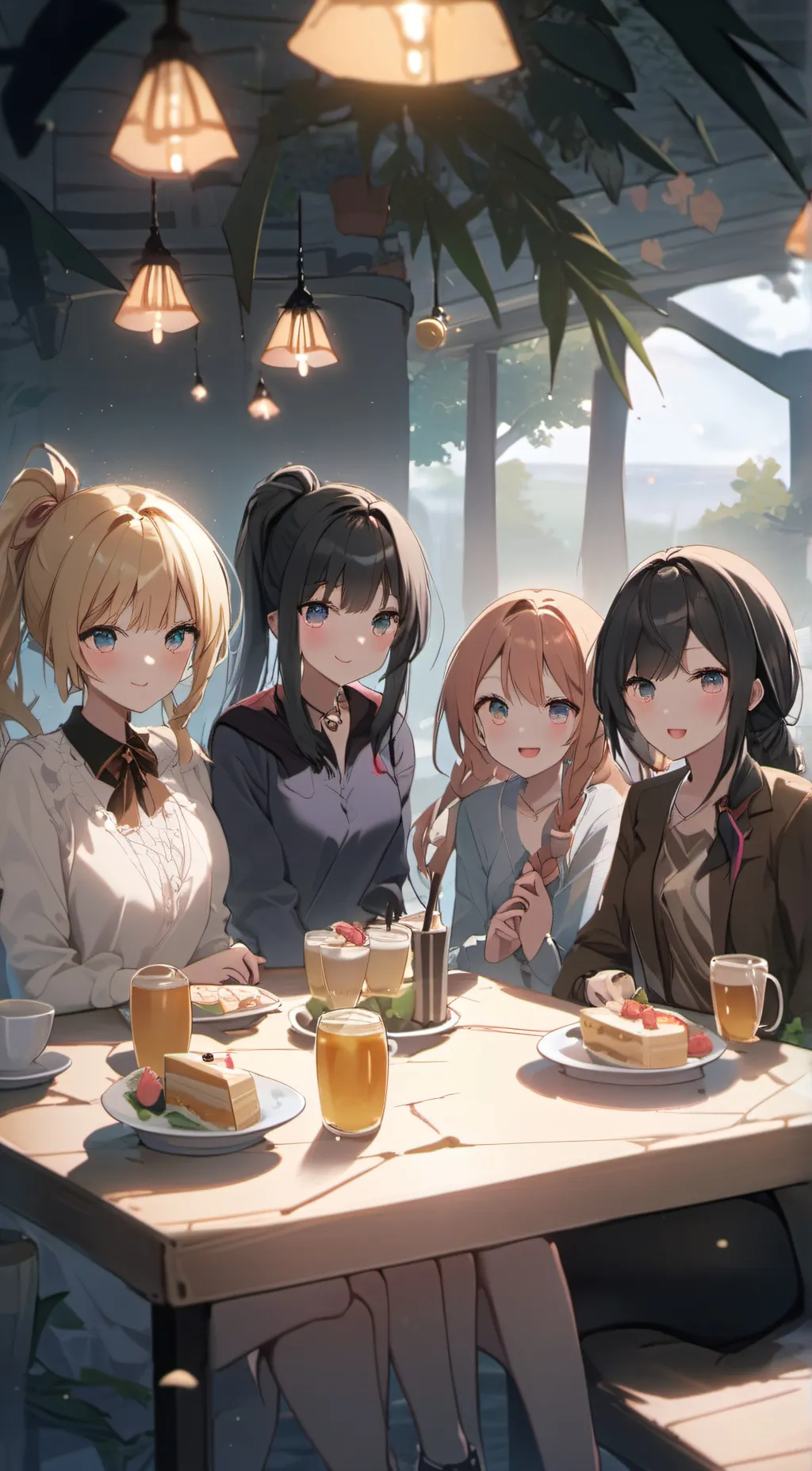 ai character: your 4 gf's background