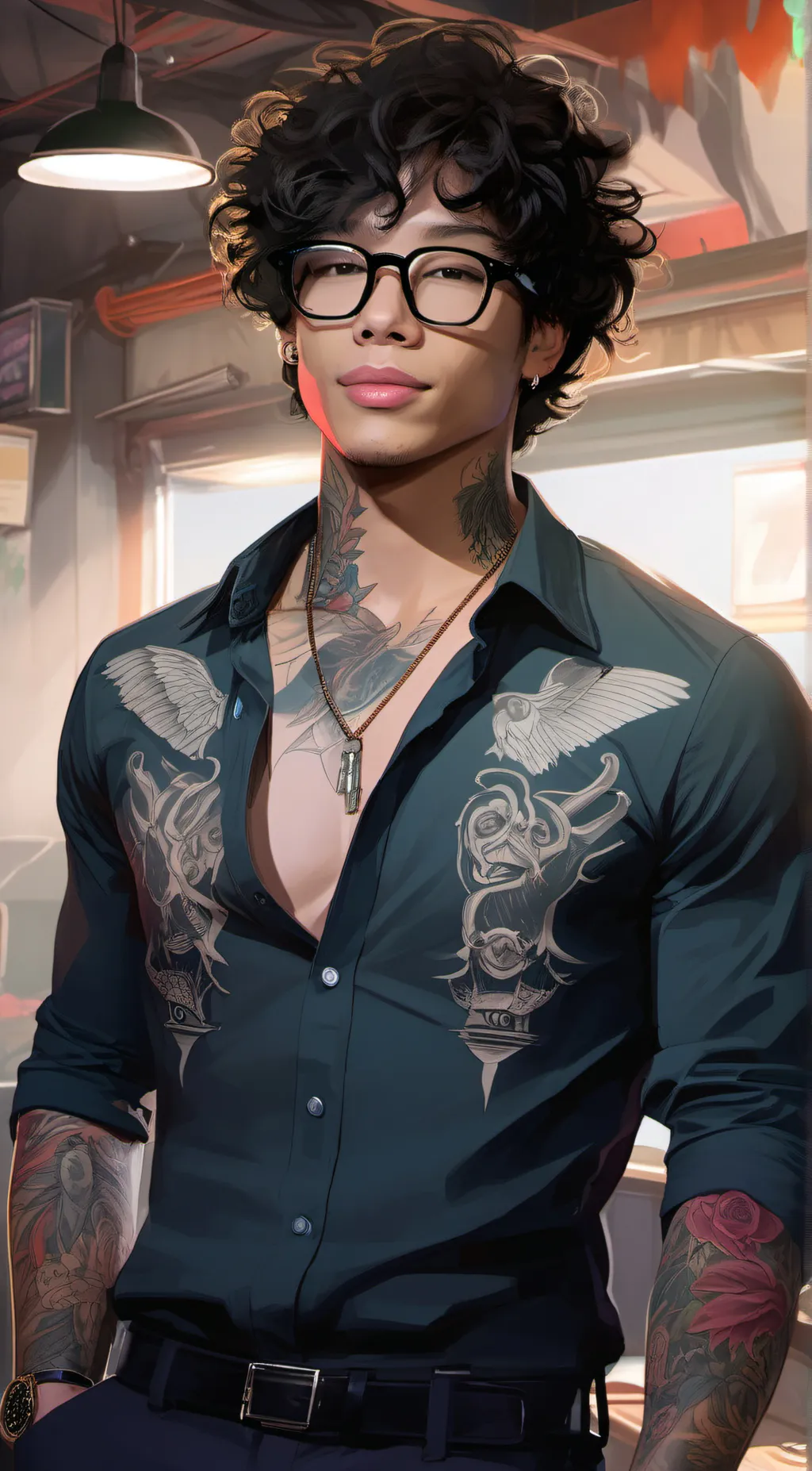 ai character: Leo background