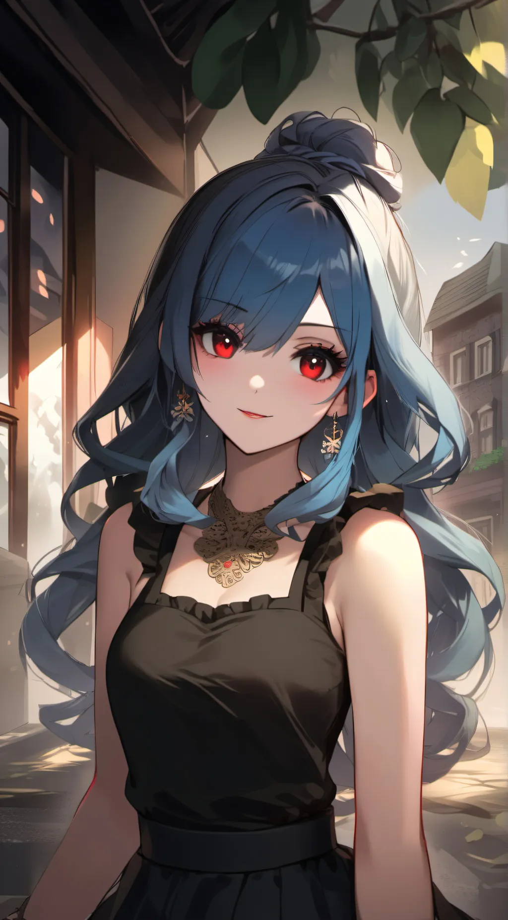 ai character: ava brown background