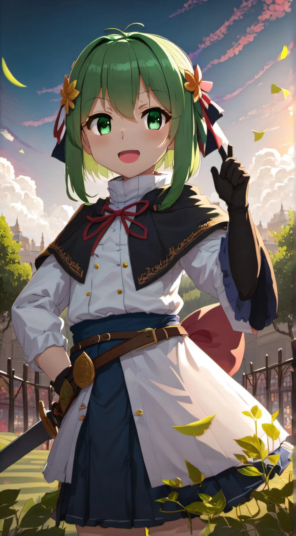 ai character: Green Bean background