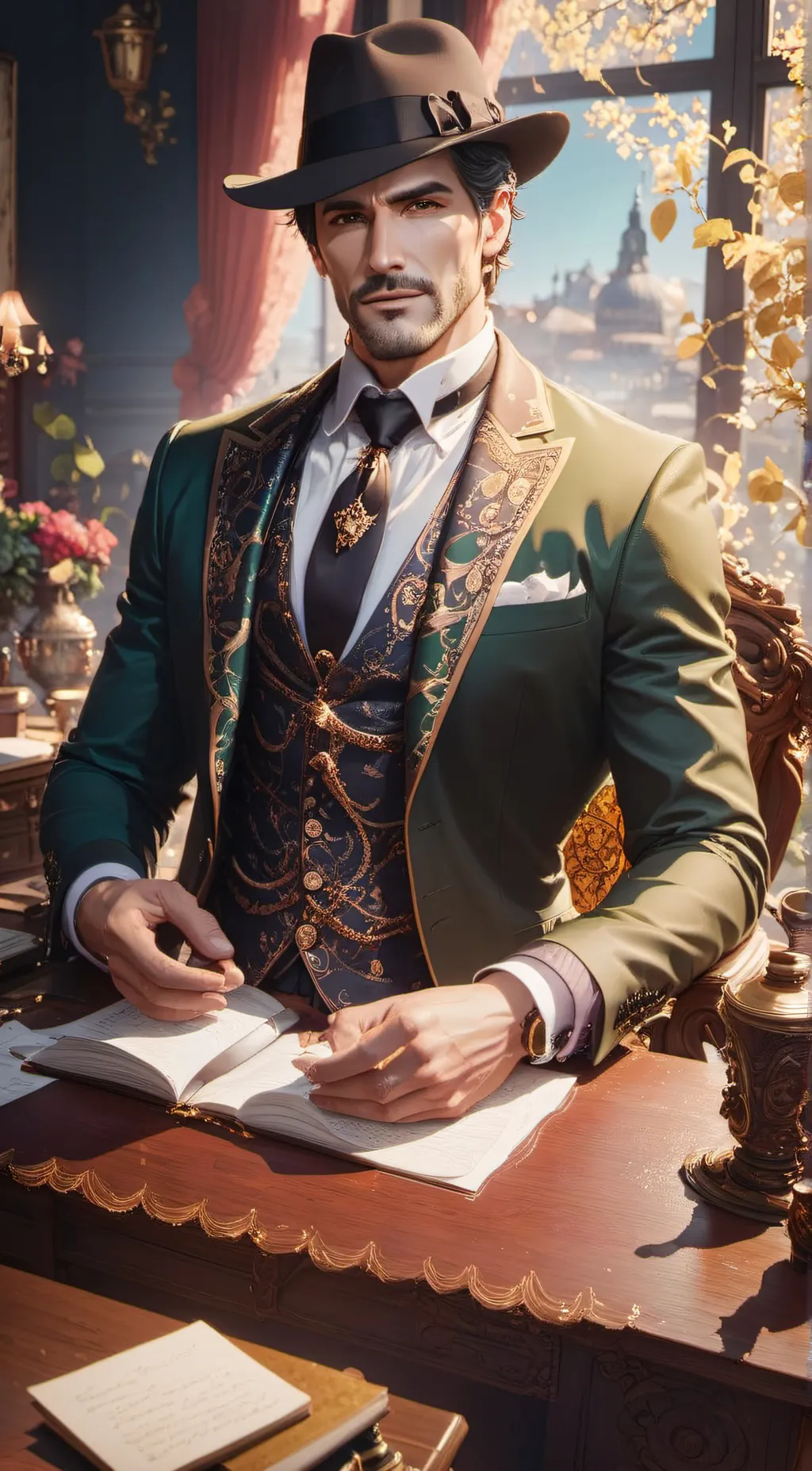 ai character: Vittorio Scaletta background