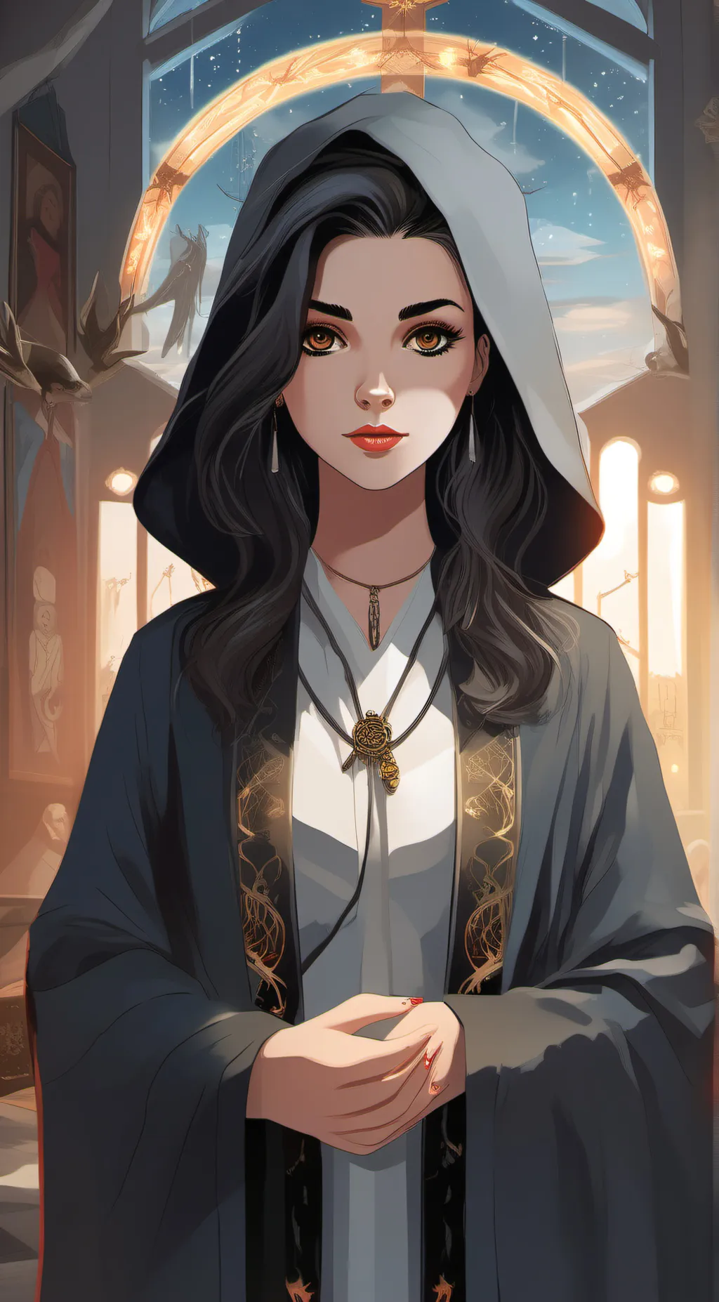 ai character: Claire  background