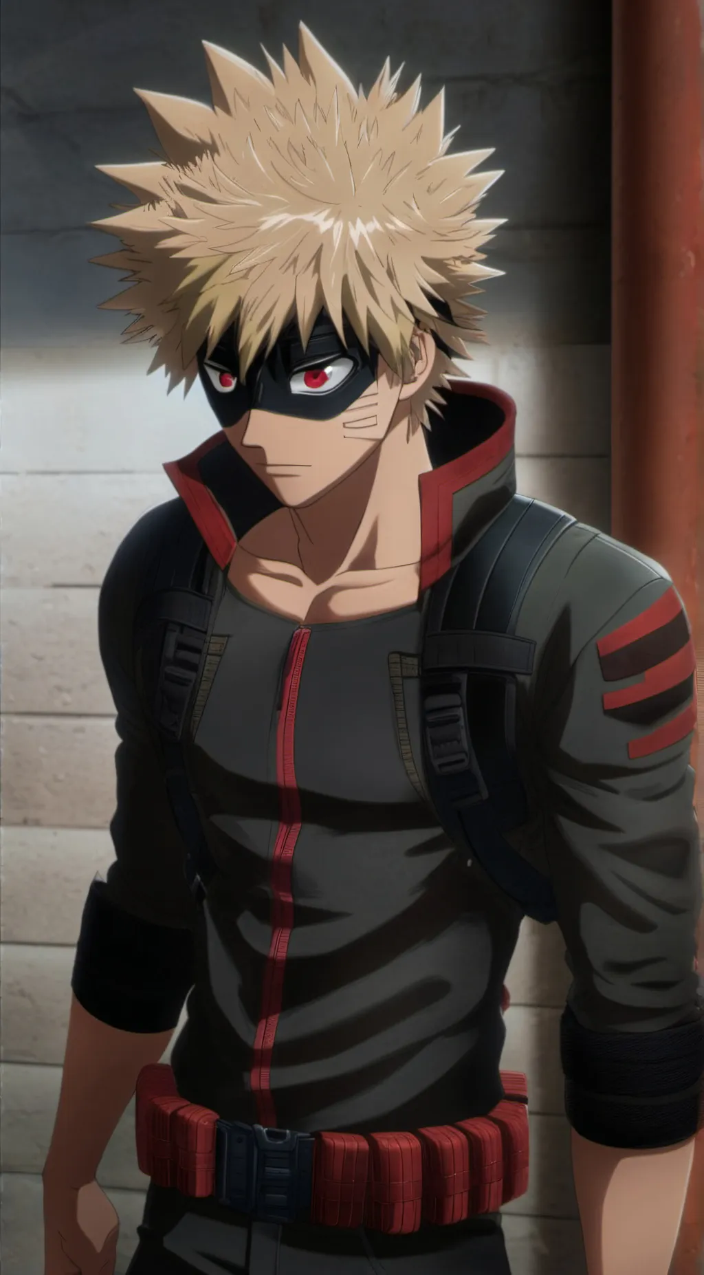 ai character: Bakugou Katsuki  background