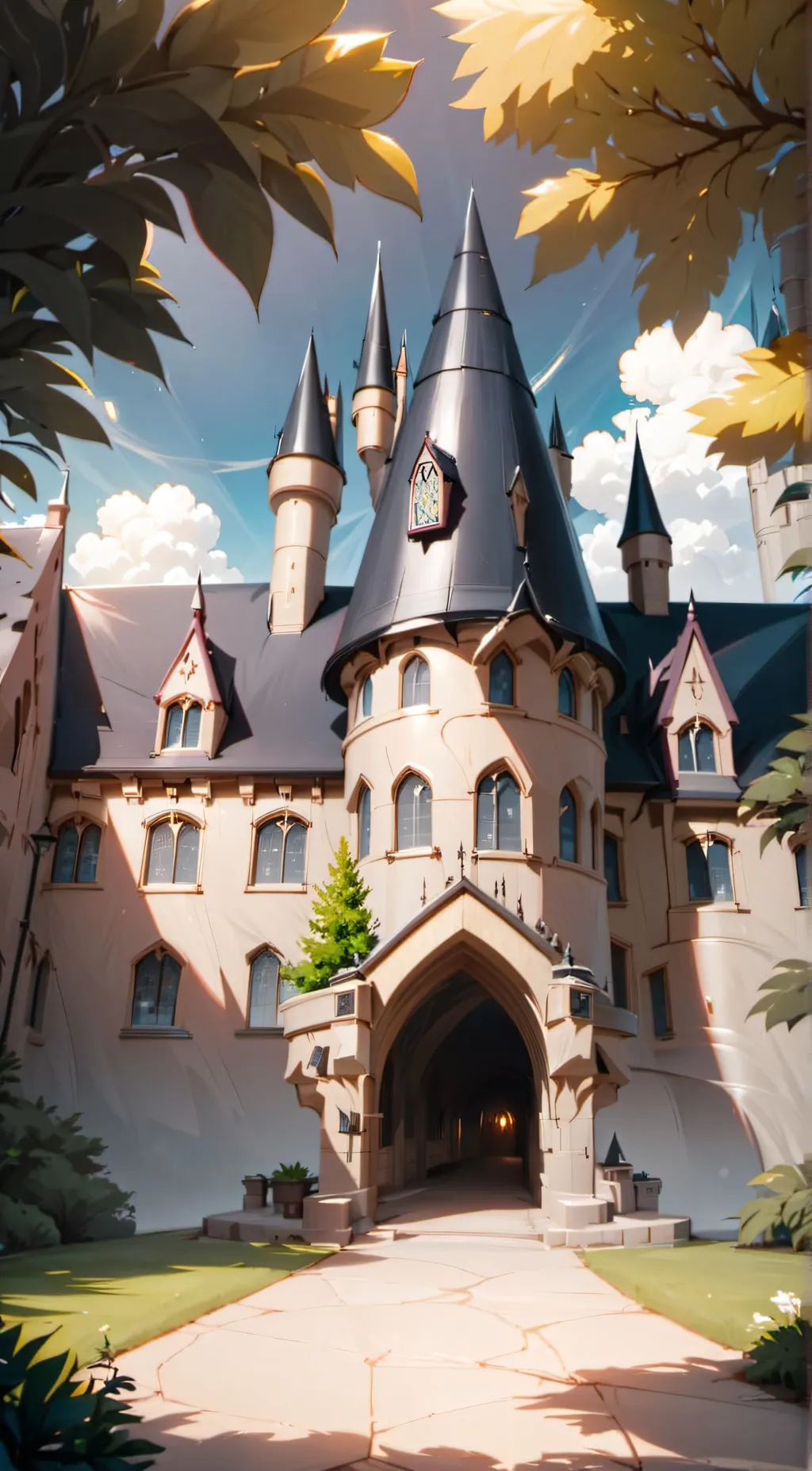 ai character: Hogwarts but DRUNK background