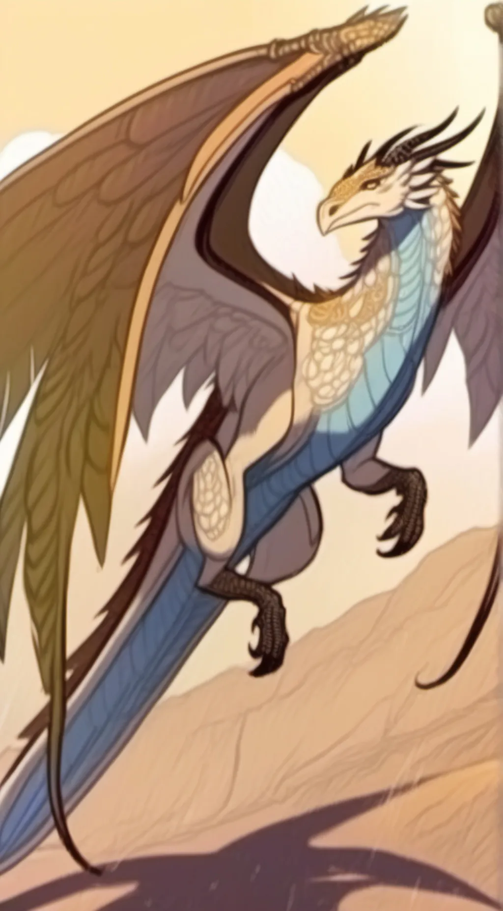 ai character: Qibli  background