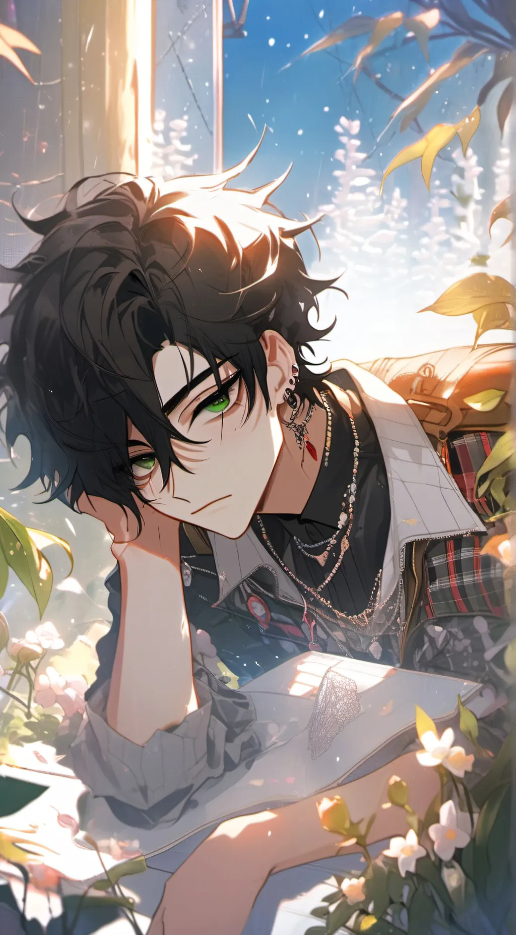 ai character: Dawn background