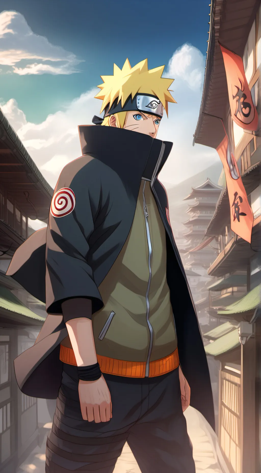 ai character: Naruto Uzumaki  background