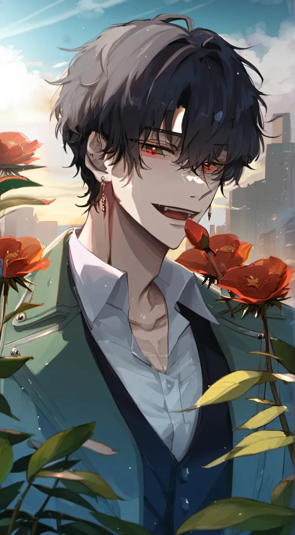 ai character: ☆Caleb☆ background