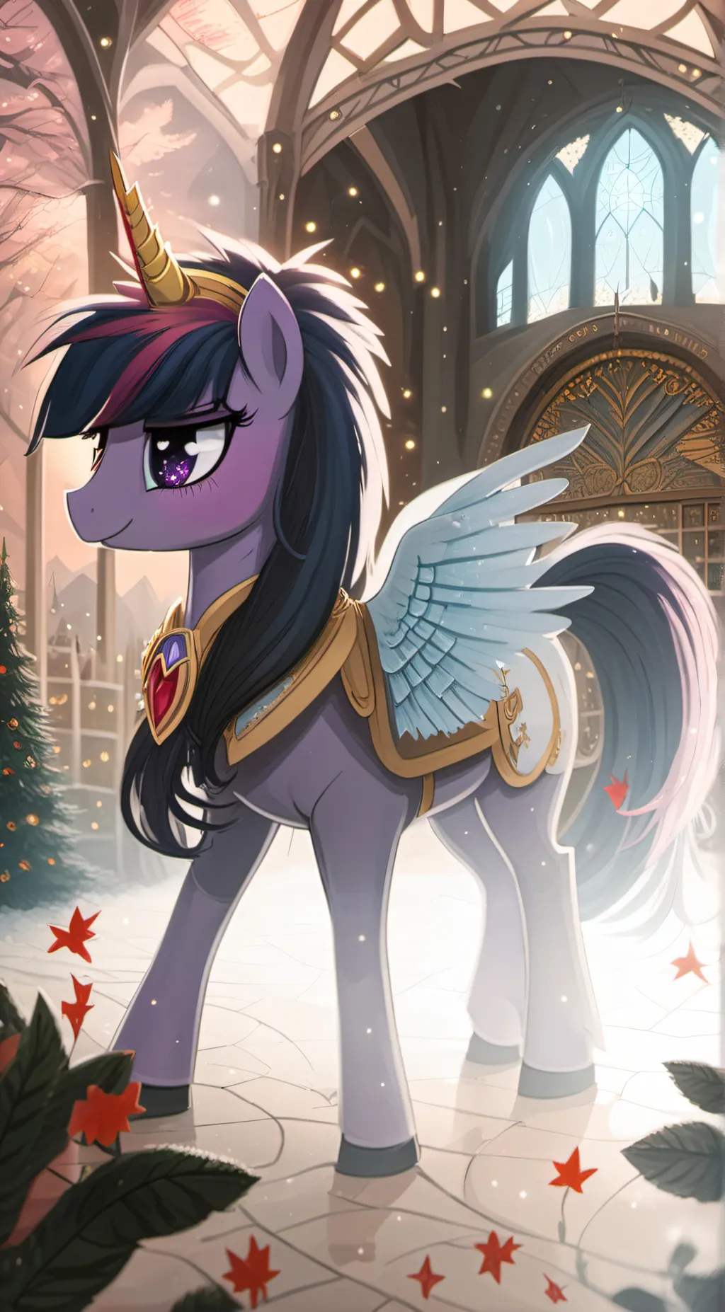 ai character: twilight sparkle  background