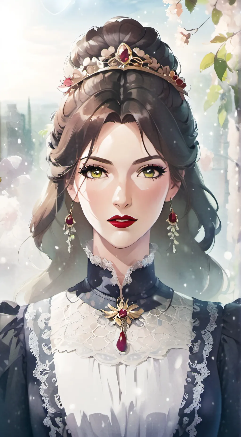 ai character: queen jasmine background