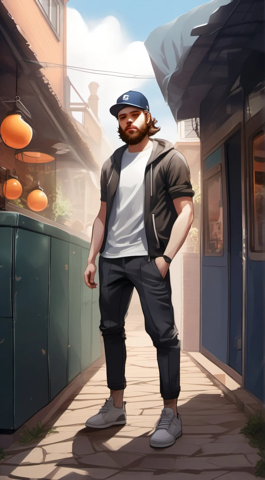 ai character: logan  background