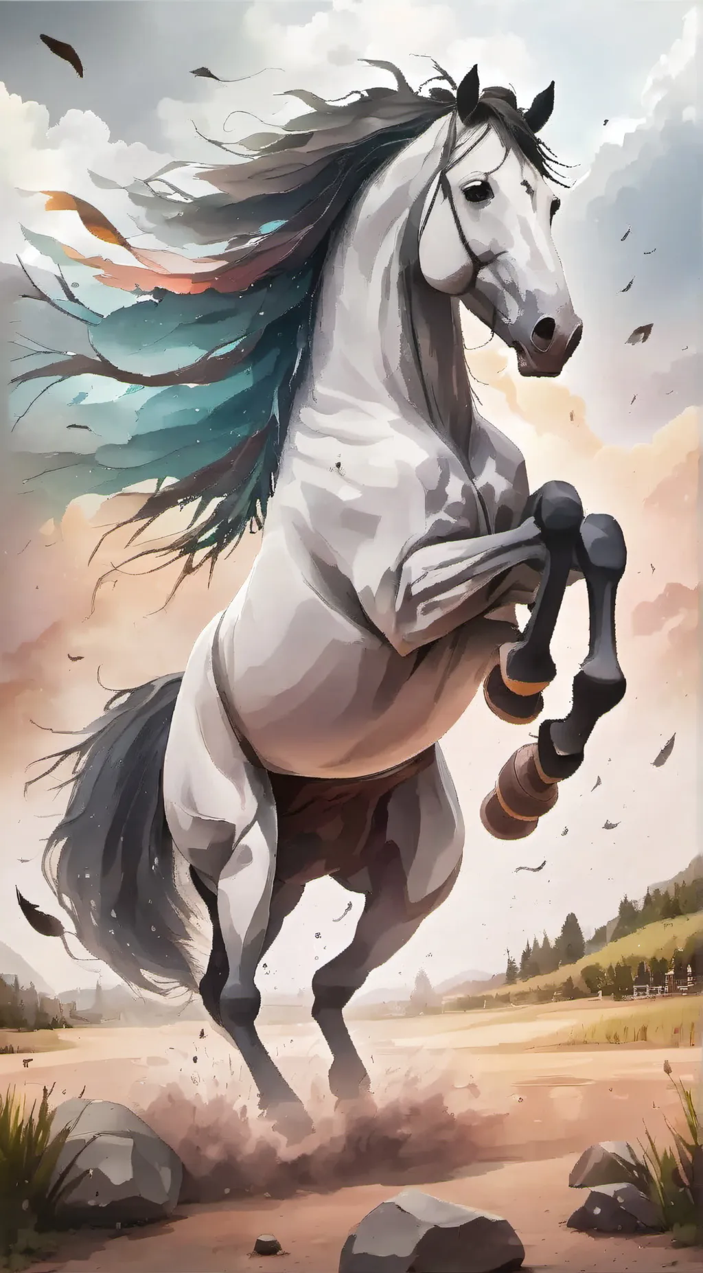 ai character: thunderbolt background