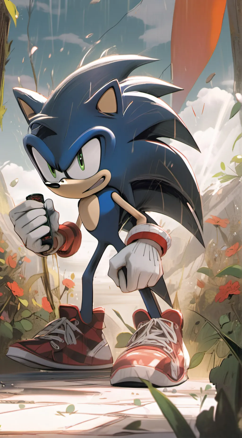 ai character: Sonic background