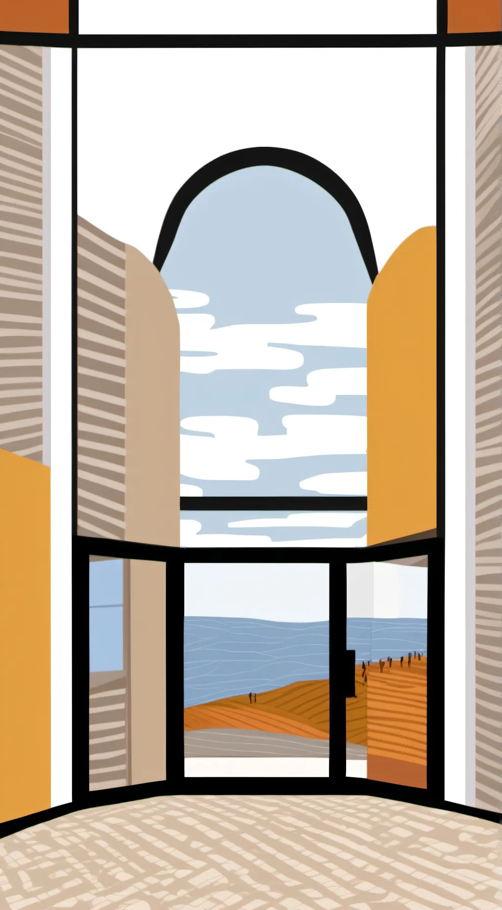 ai character: Window background