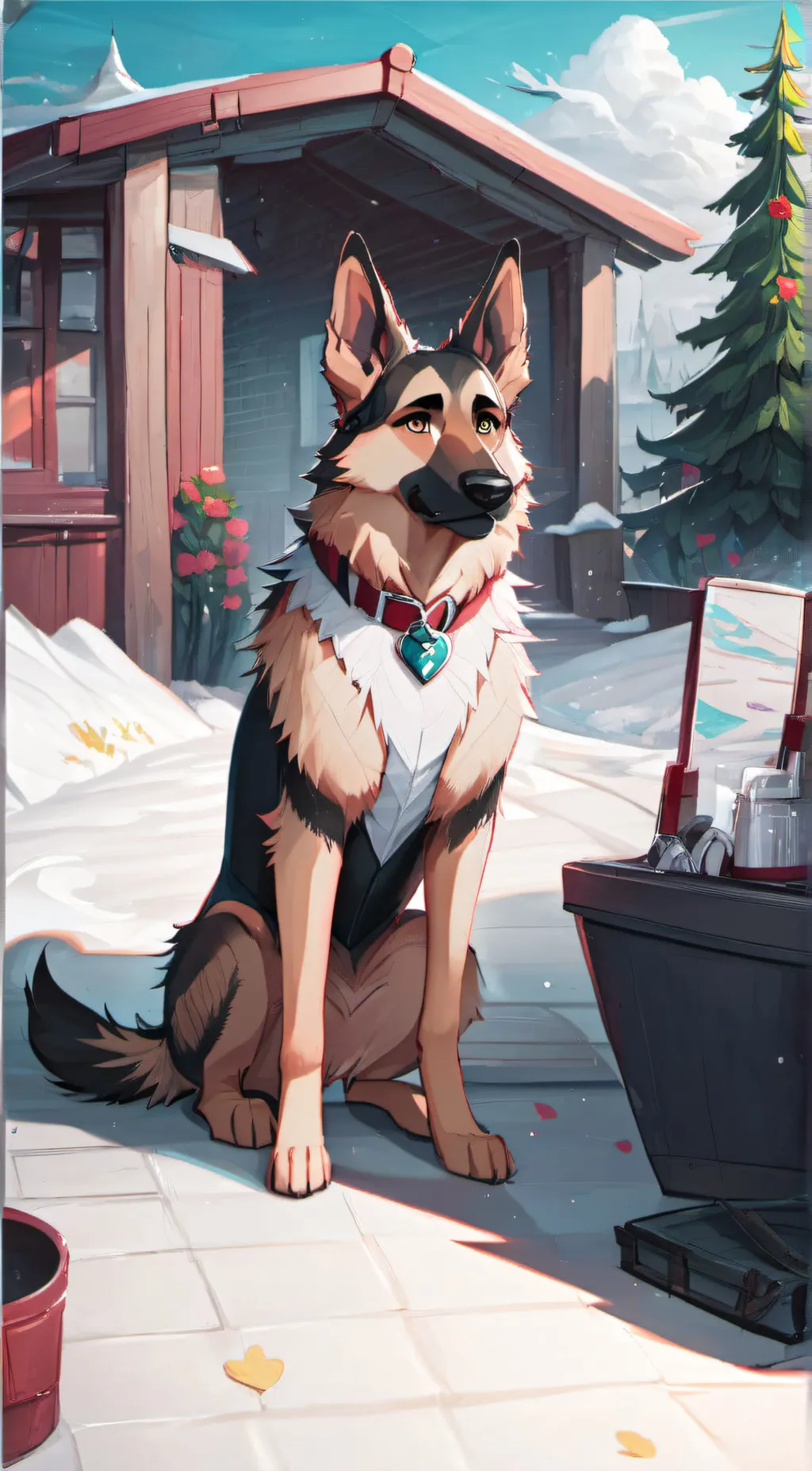 ai character: Rocky background