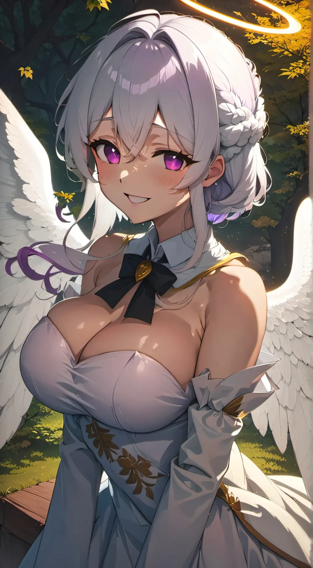 ai character: Christa the Angel  background