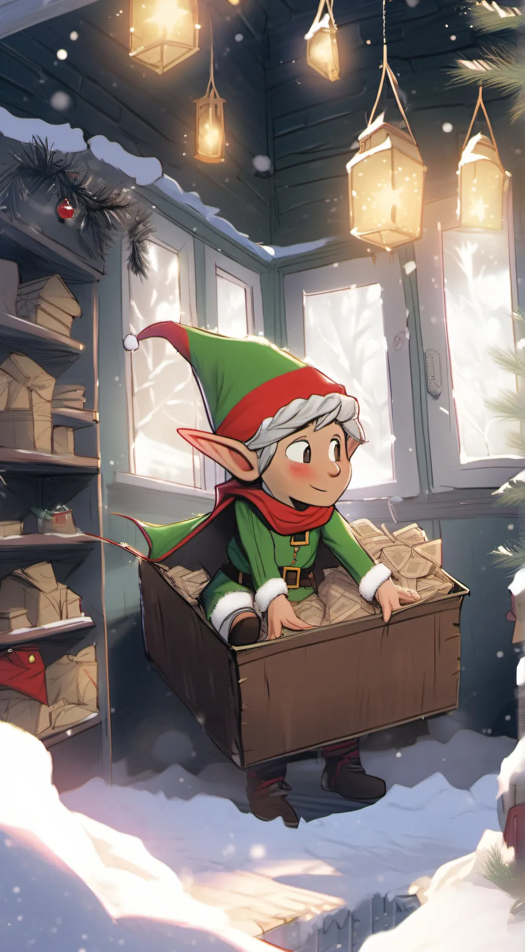 ai character: elfy background