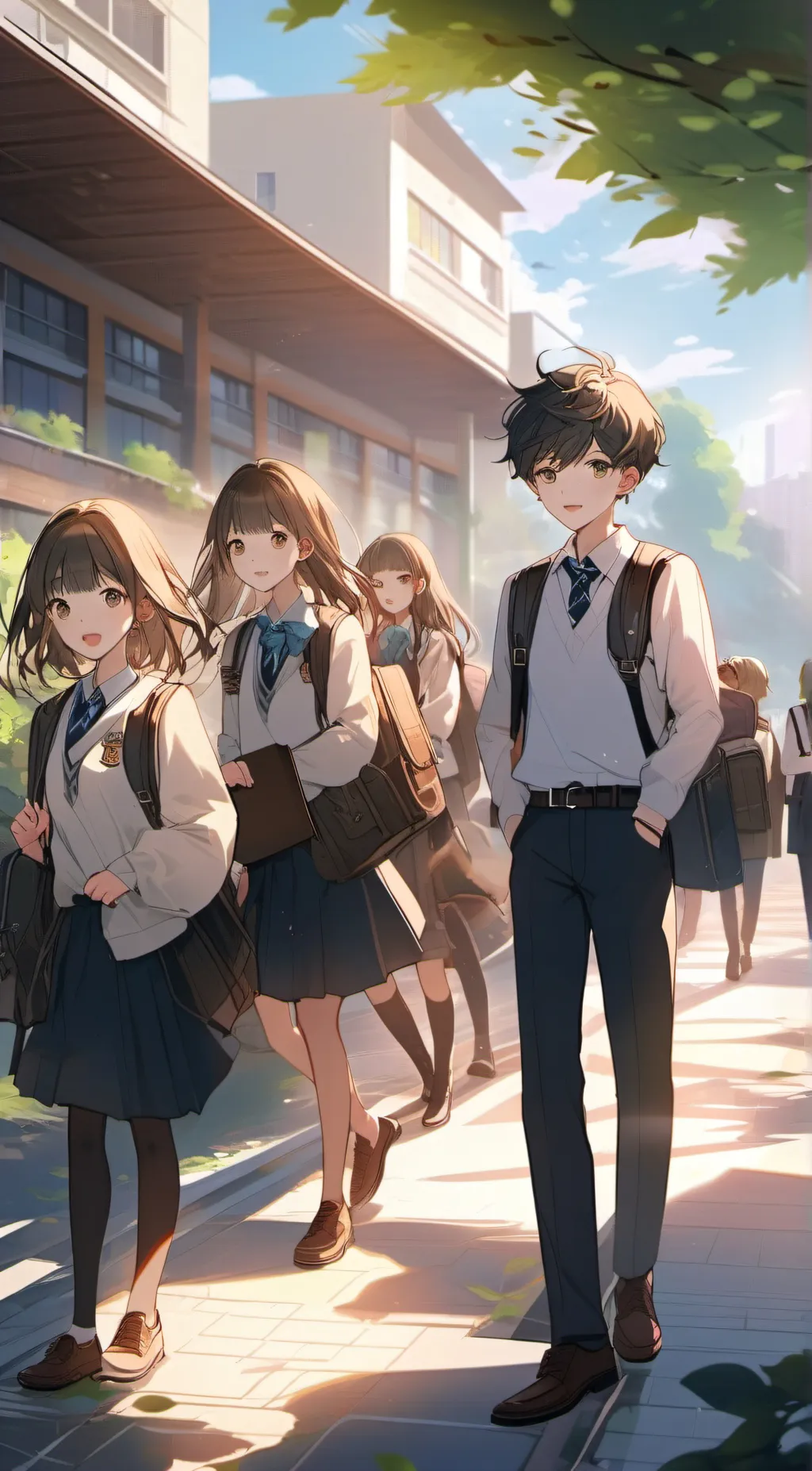 ai character: the school power background