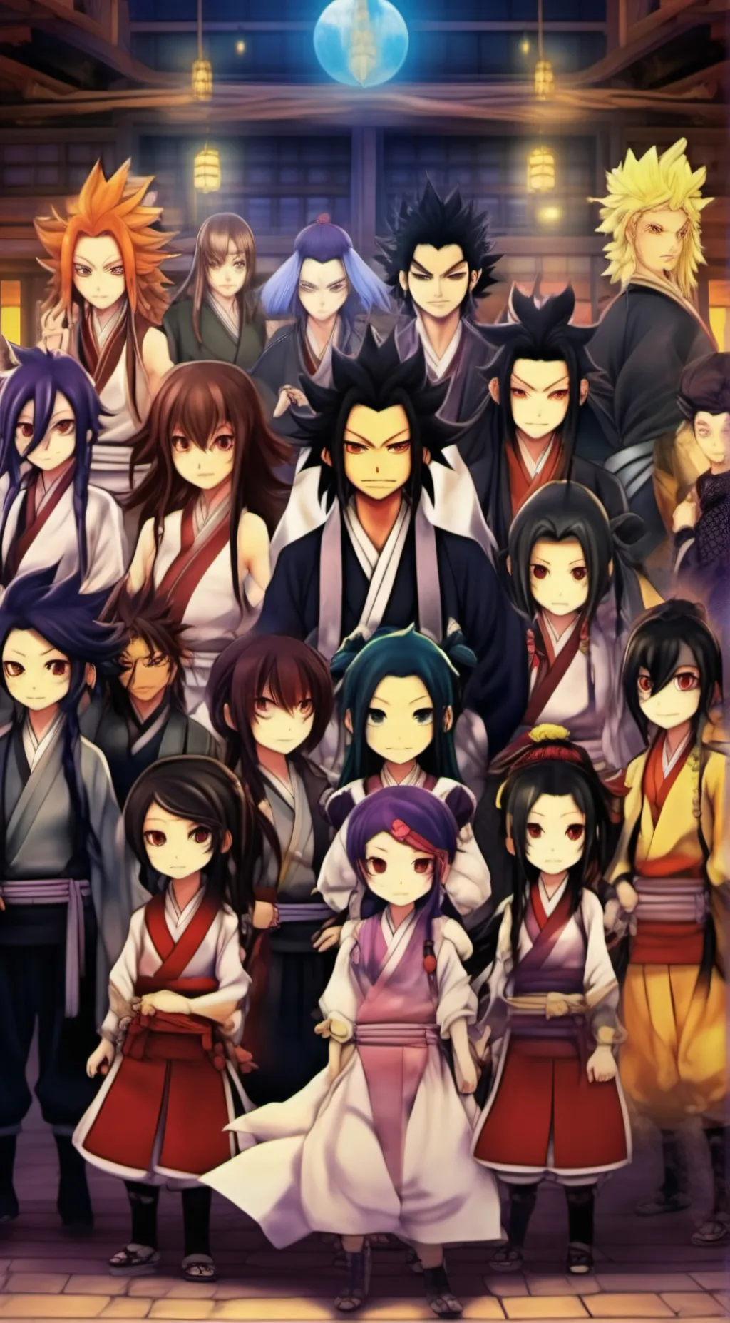 ai character: demon slayer  background