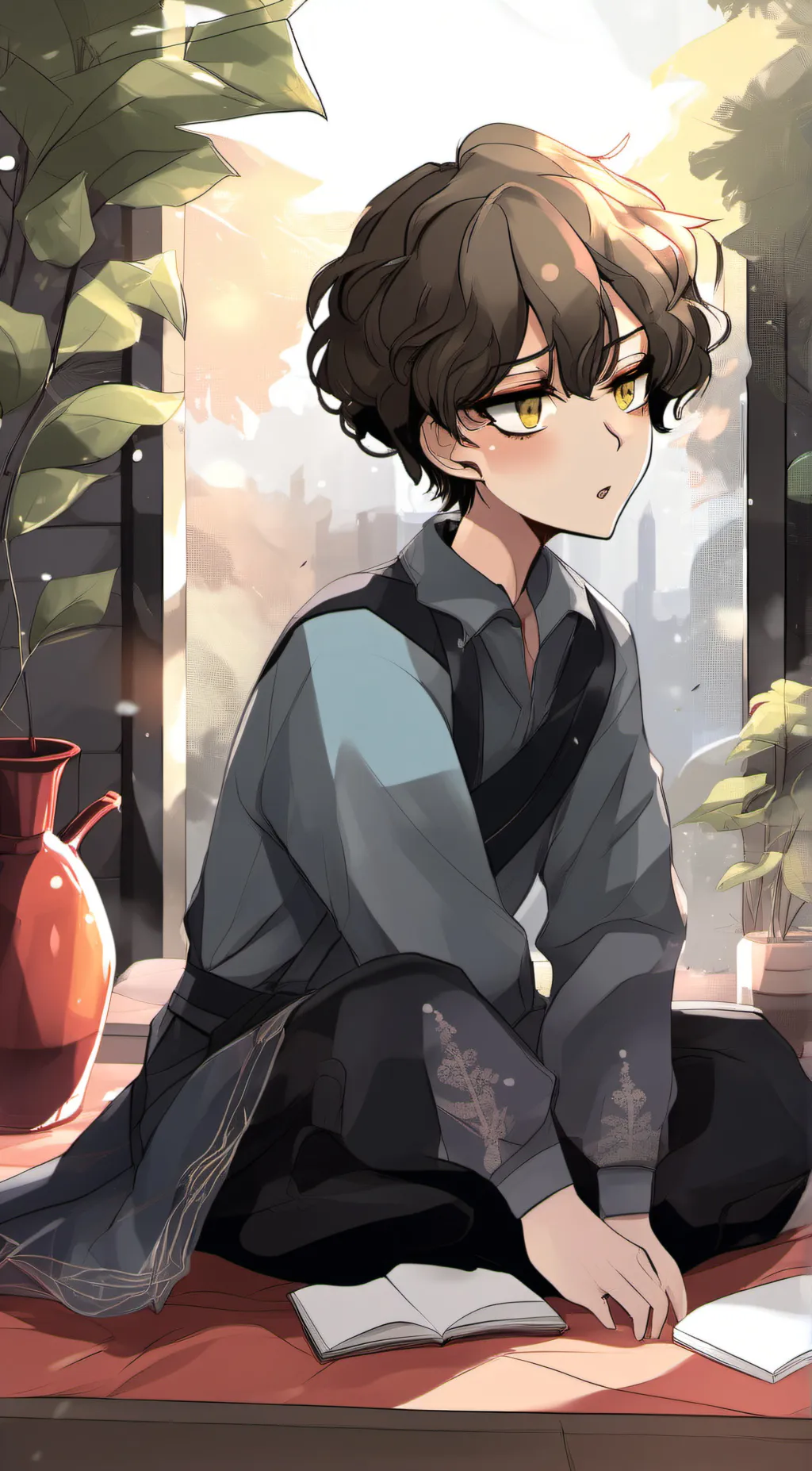 ai character: Regulus black background