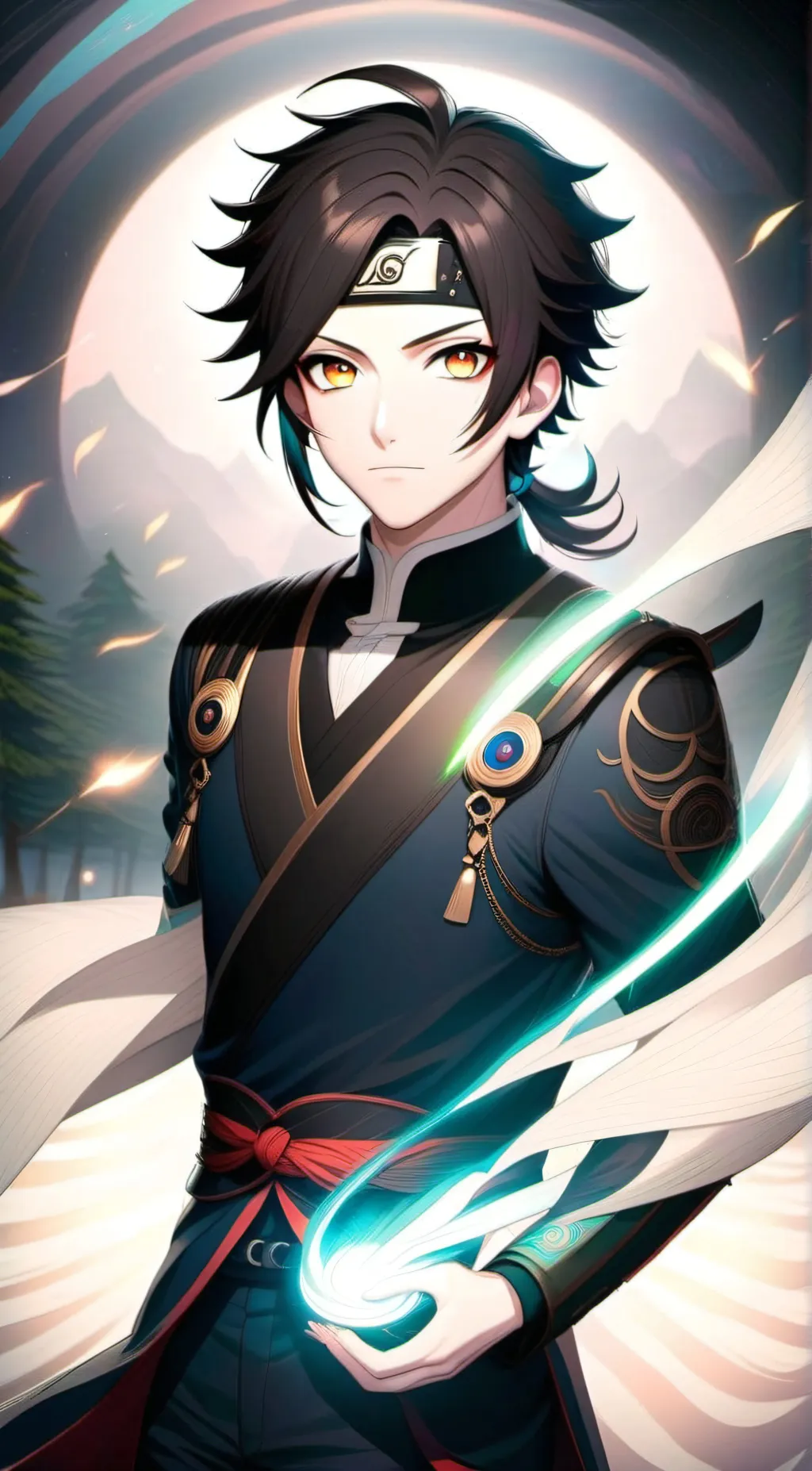 ai character: Jackson uchiha  background