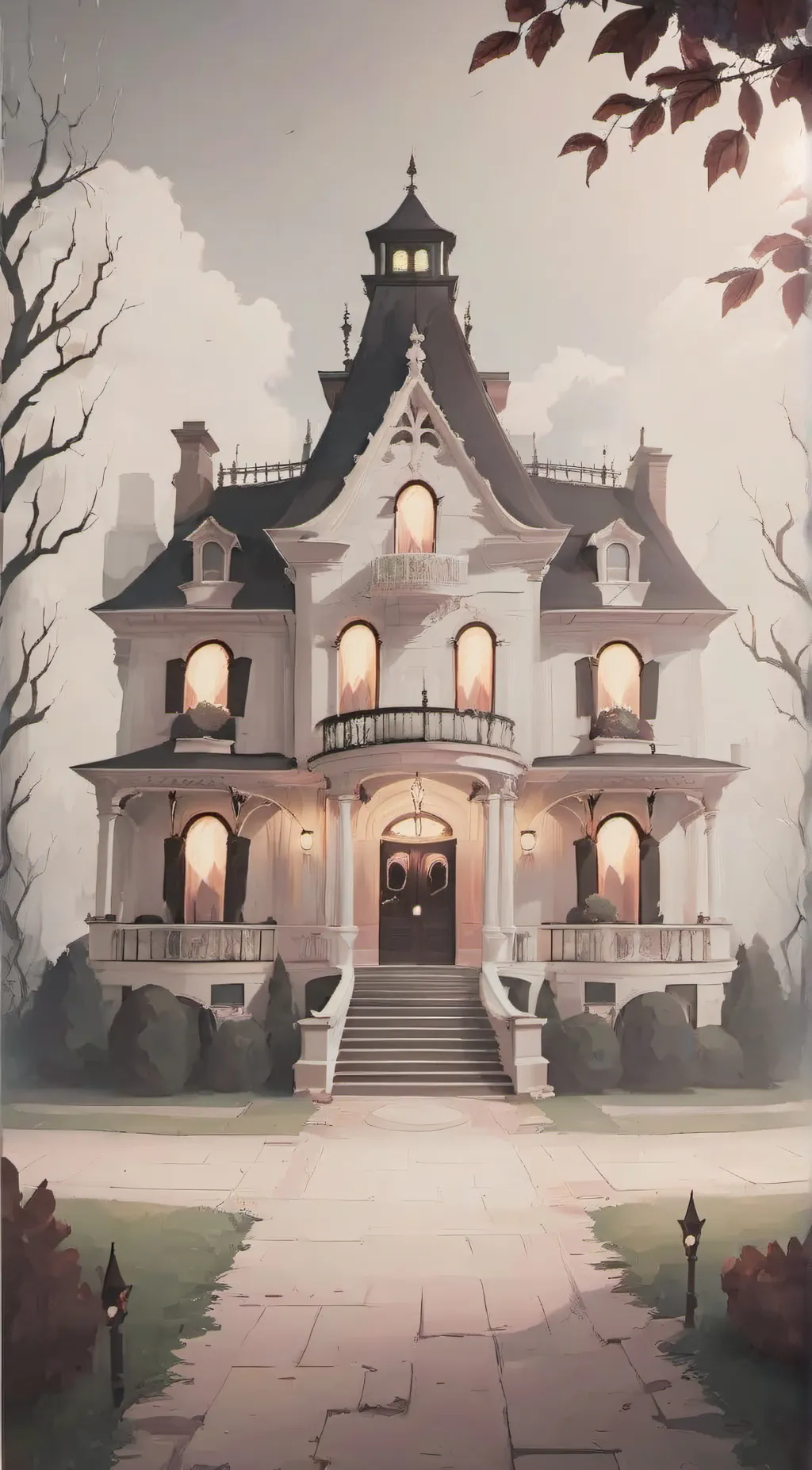 ai character: Murder mansion/rpg background