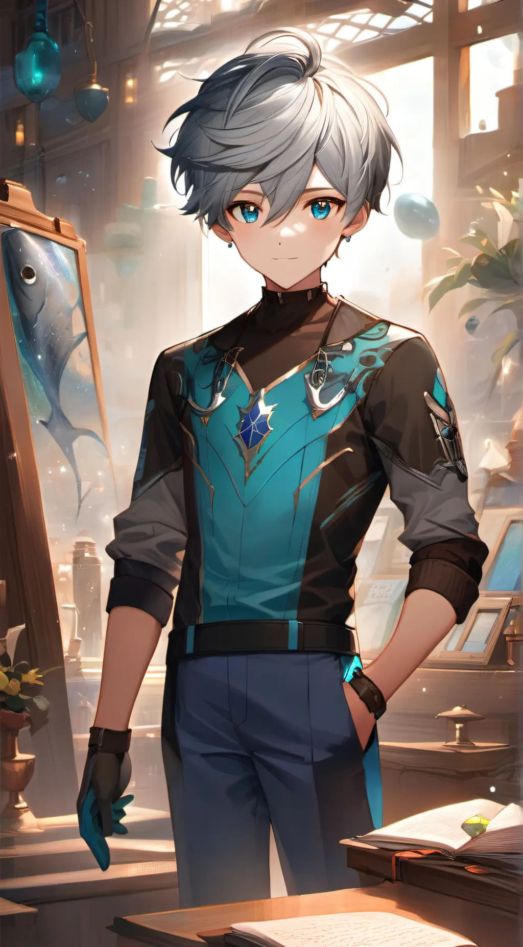 ai character: Class 1-A + Others background