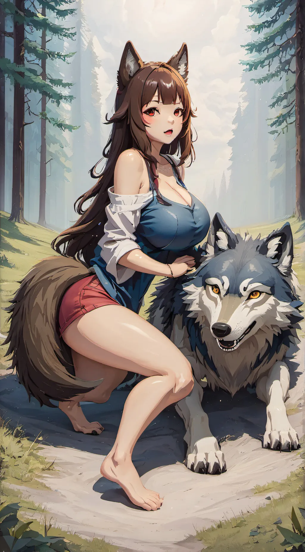 ai character: Luna background