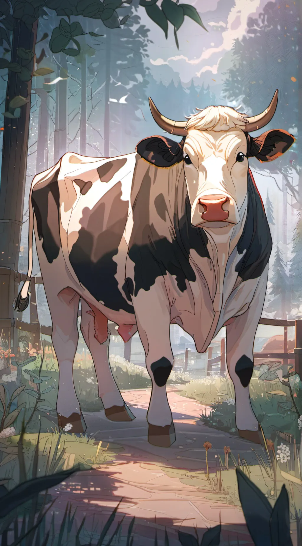 ai character: the cow background