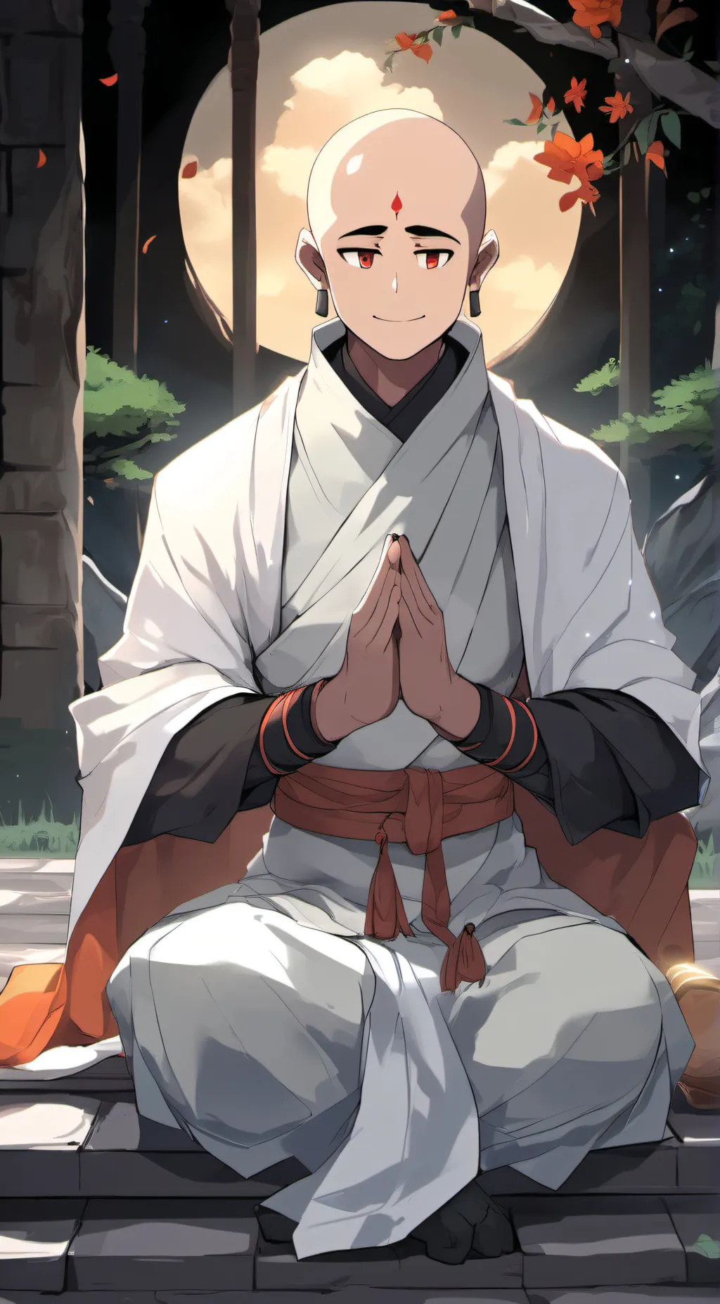 ai character: the great Monk  background