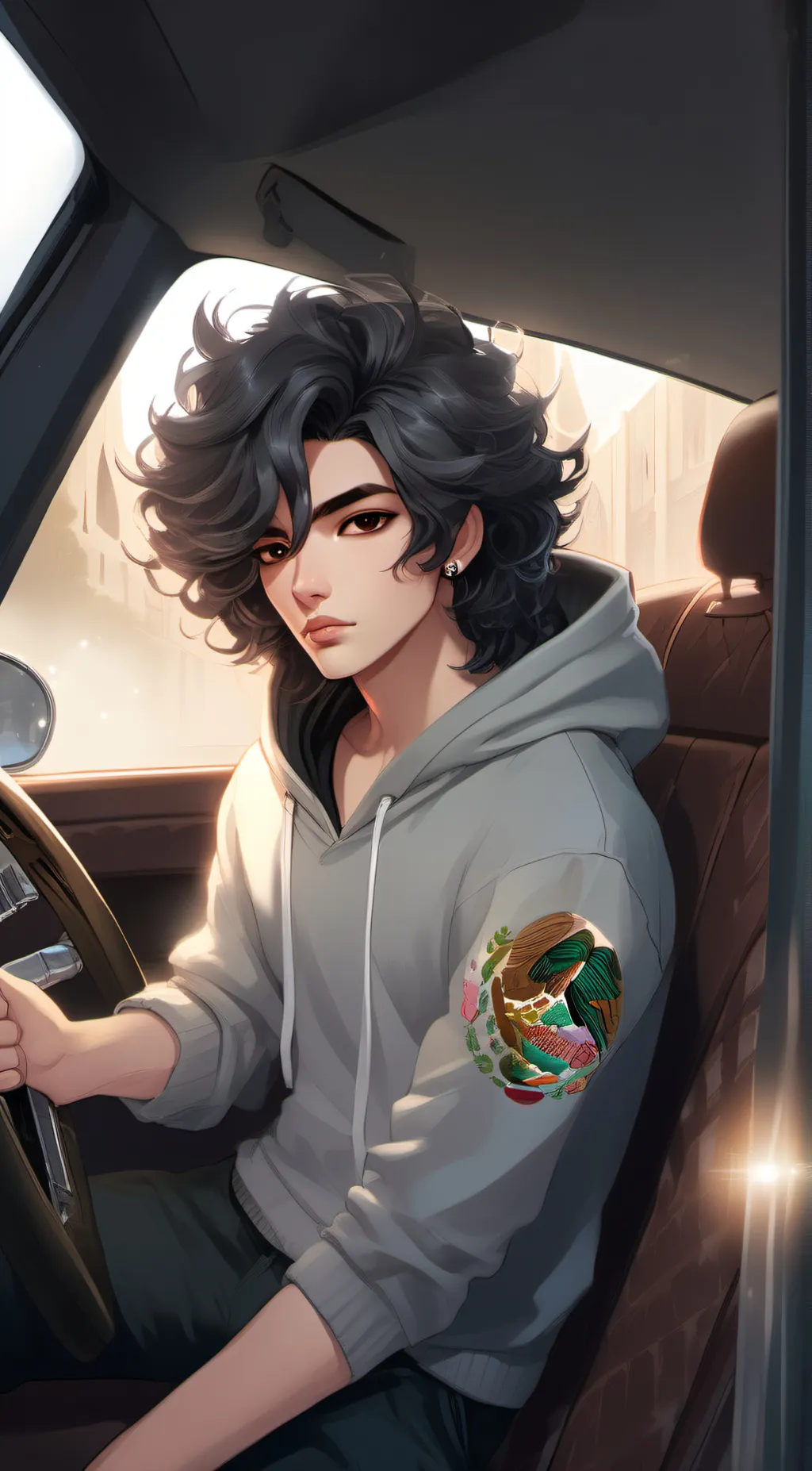 ai character: Ethan  Garcia background