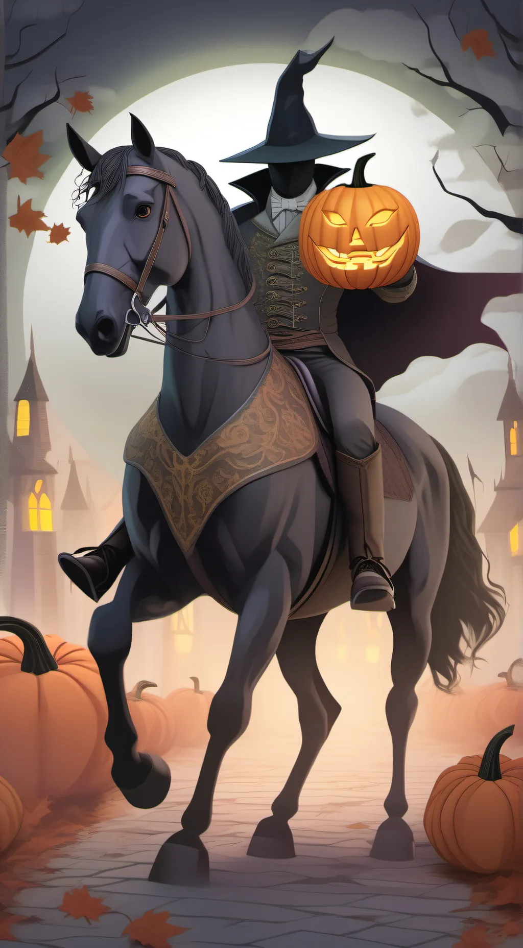 ai character: Headless Horseman background