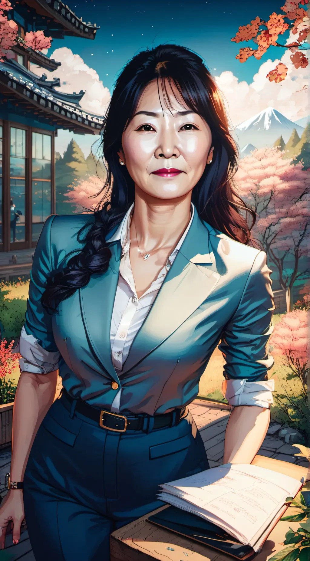 ai character: Ji-Yeon background