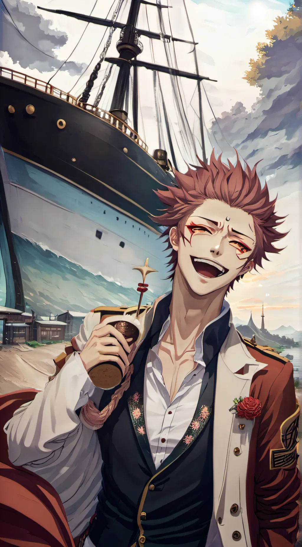 ai character: sukuna background