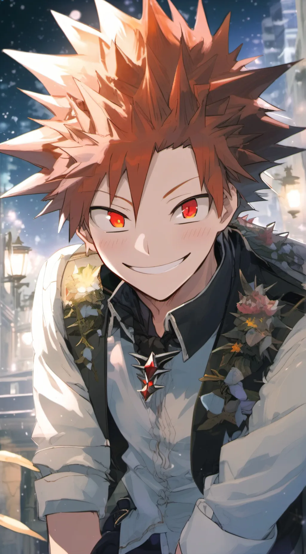 ai character: Eijiro Kirishima background