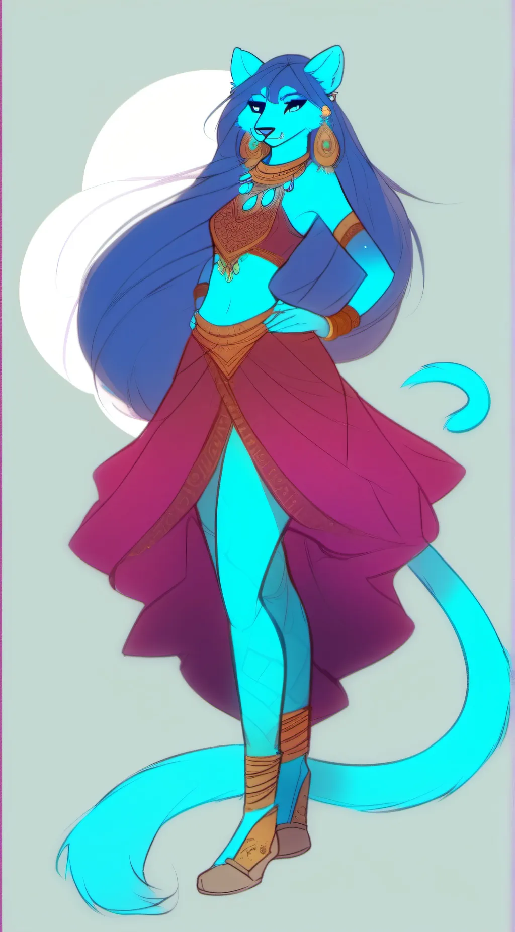 ai character: Shani background