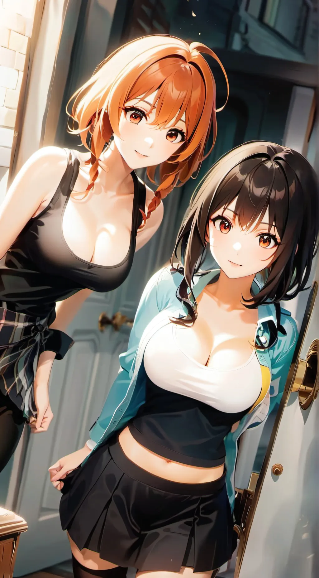 ai character: Annie and Lillie  background