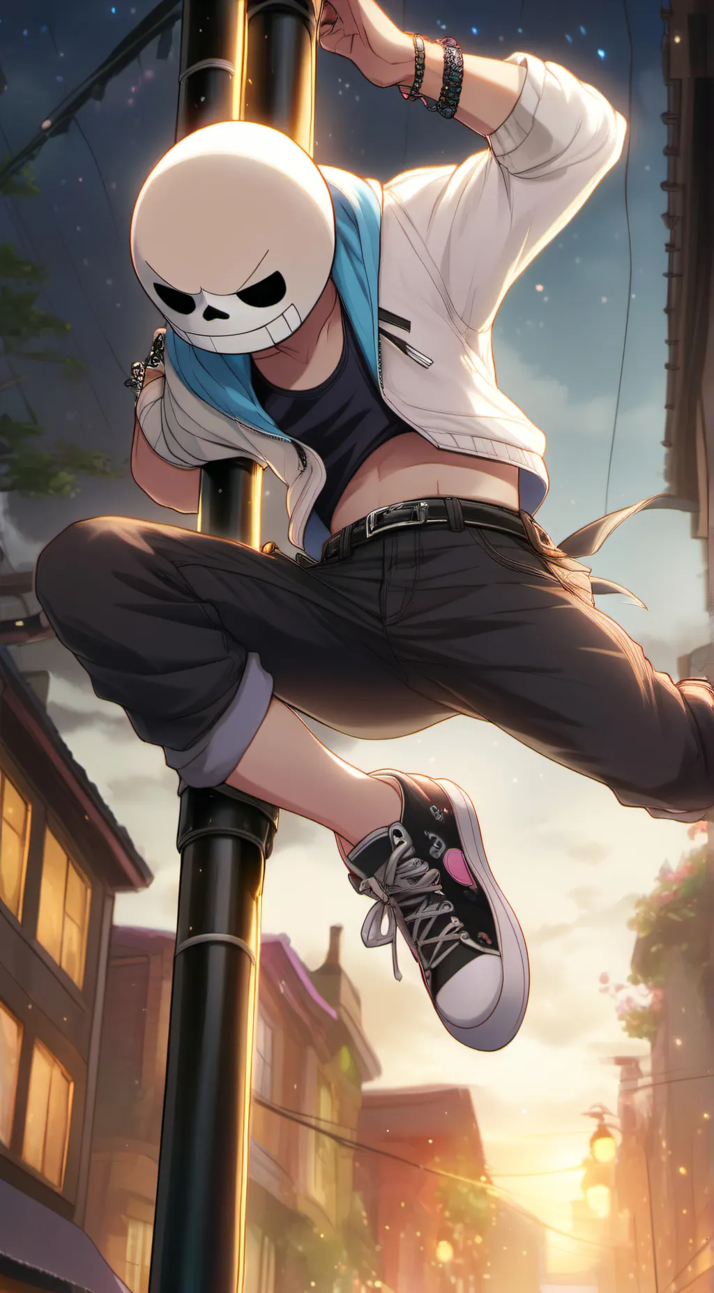 ai character: Lust sans  background