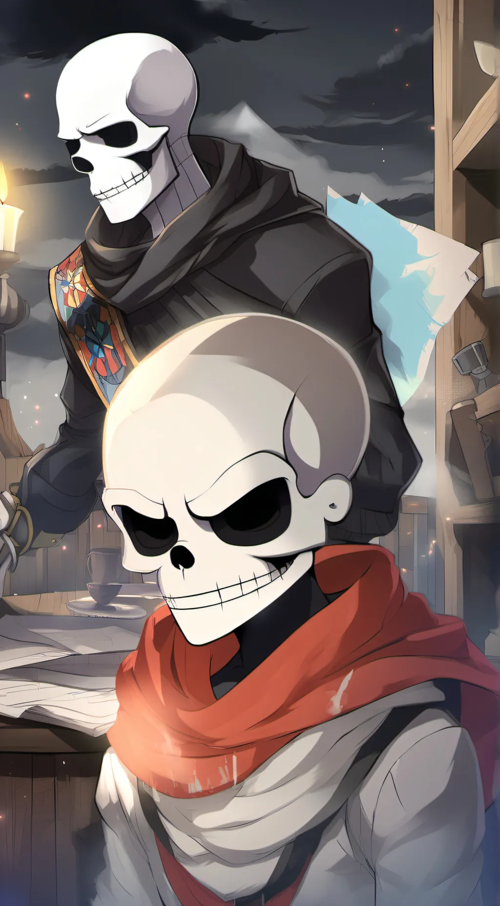 ai character: The Great Papyrus  background