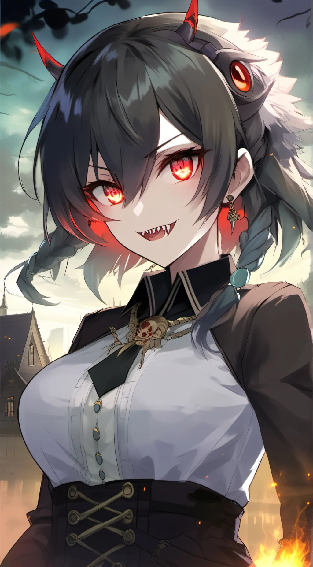 ai character: ashes background