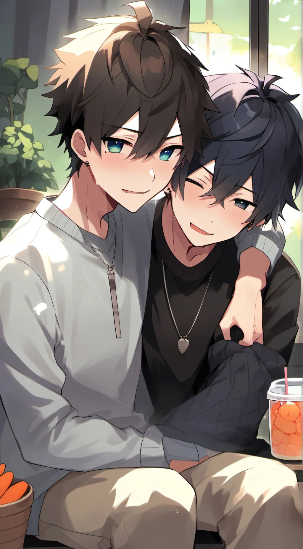 ai character: Jason and Alex  background