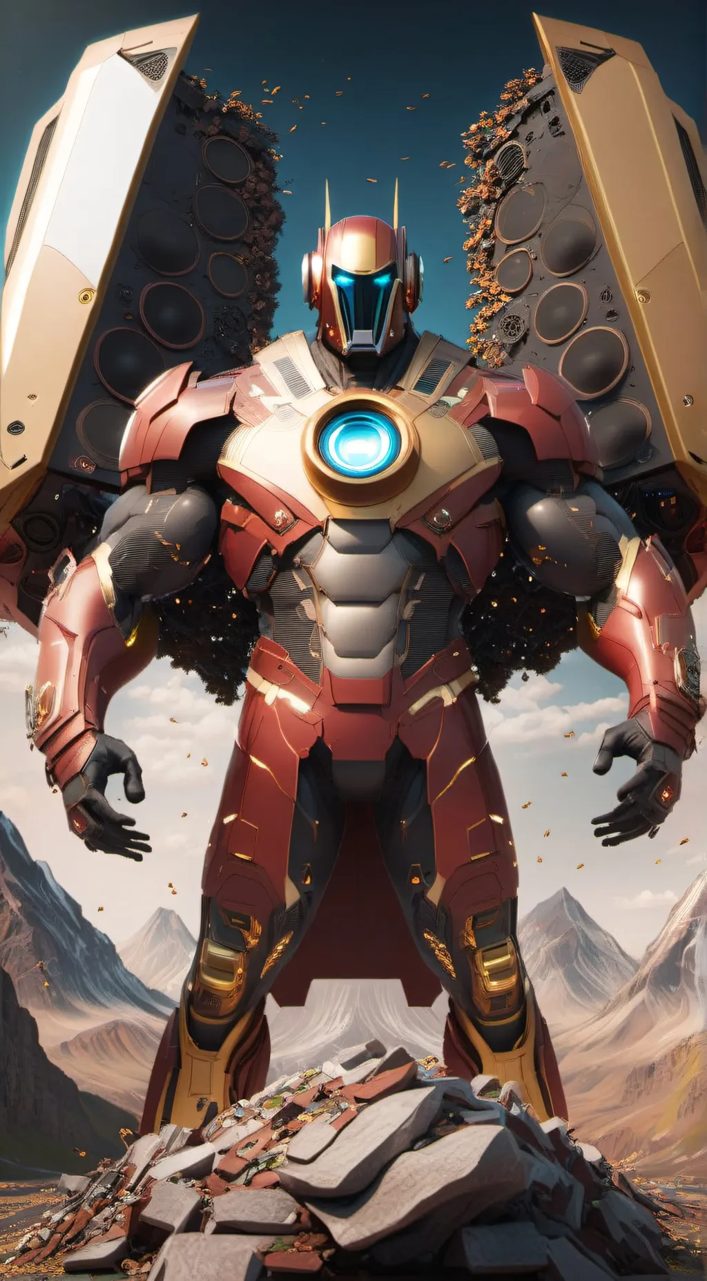 ai character: speaker titan skib background