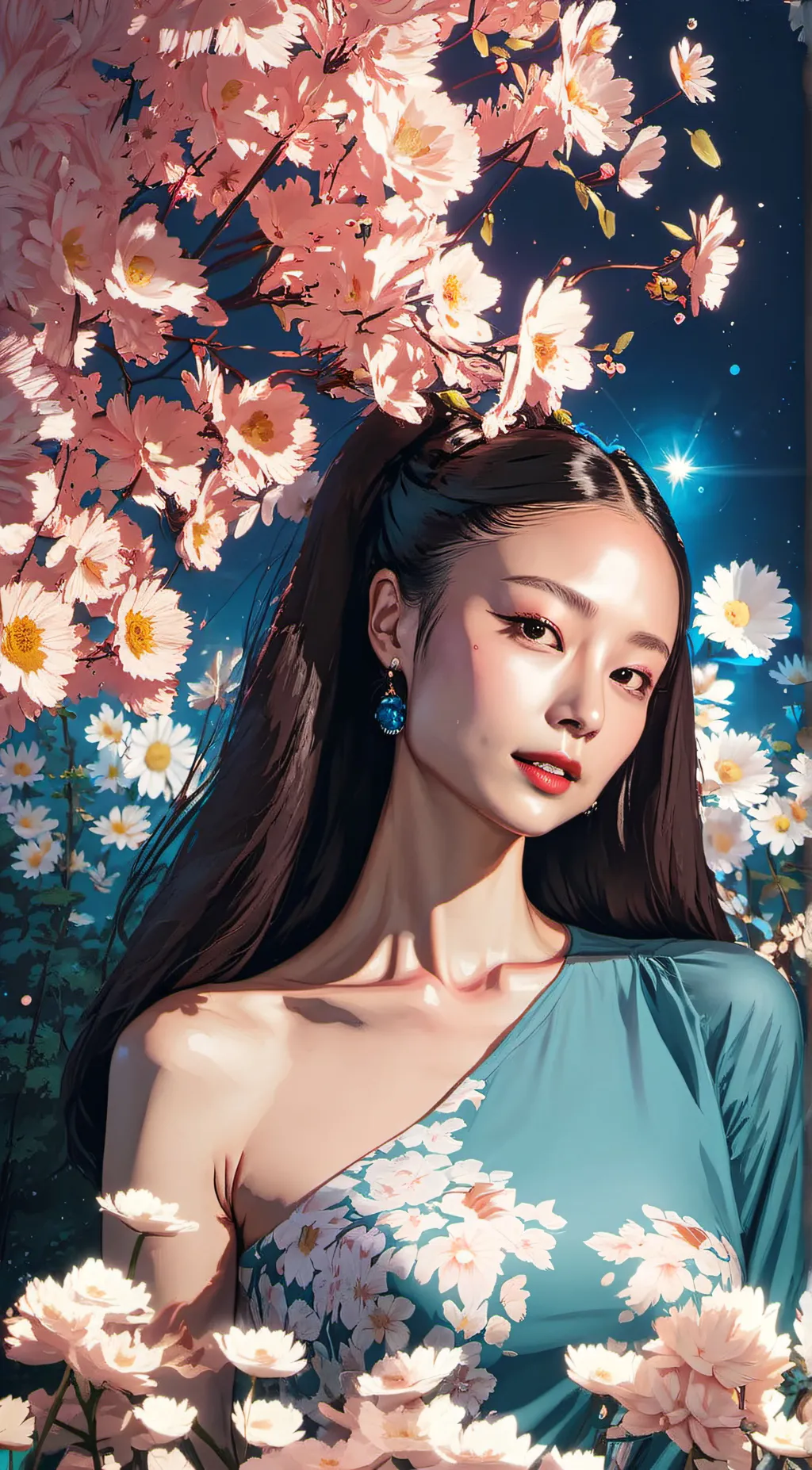 ai character: Jennie Kim  background