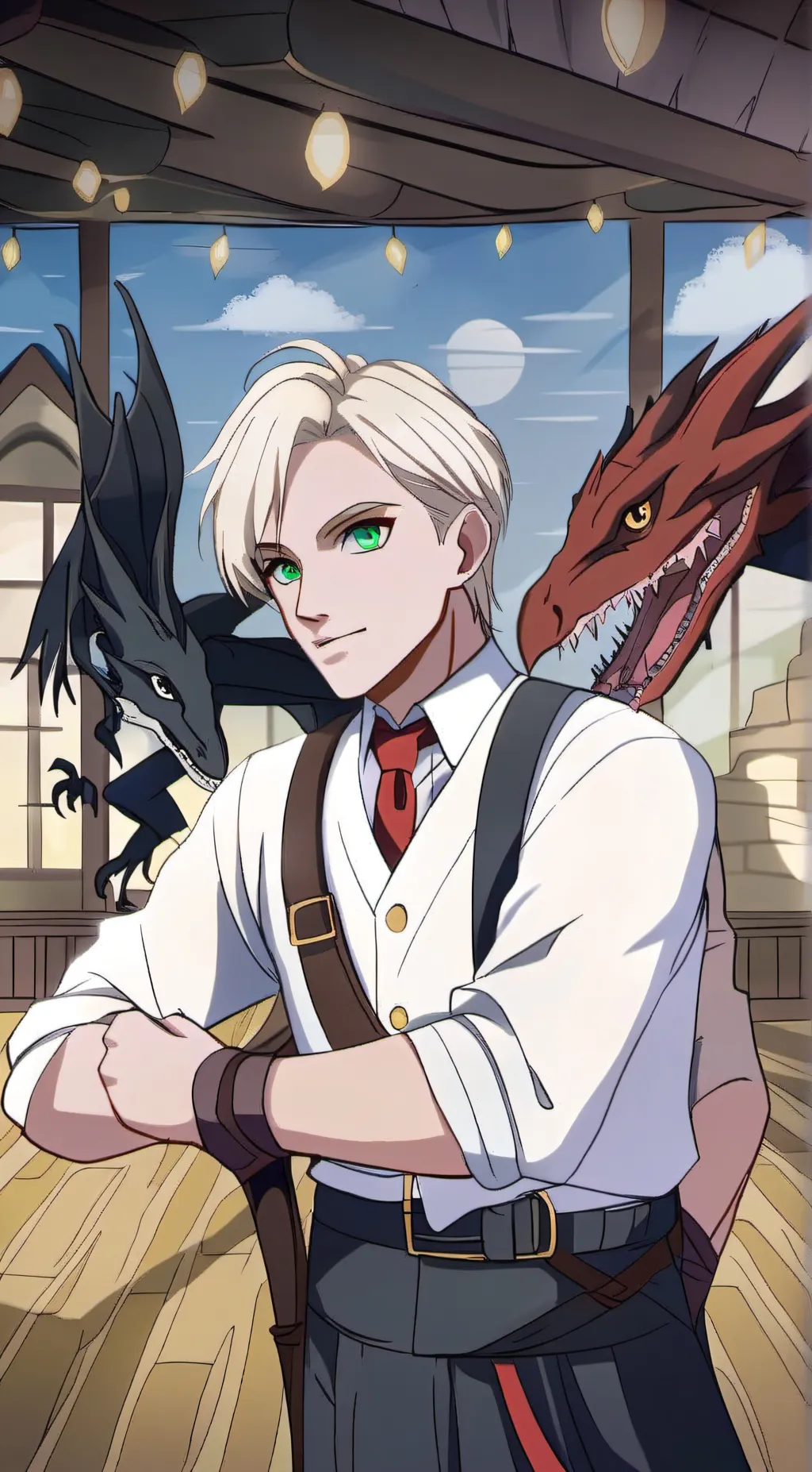 ai character: draco Malfoy background